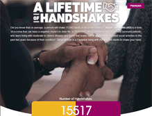 Tablet Screenshot of handshakes.ca